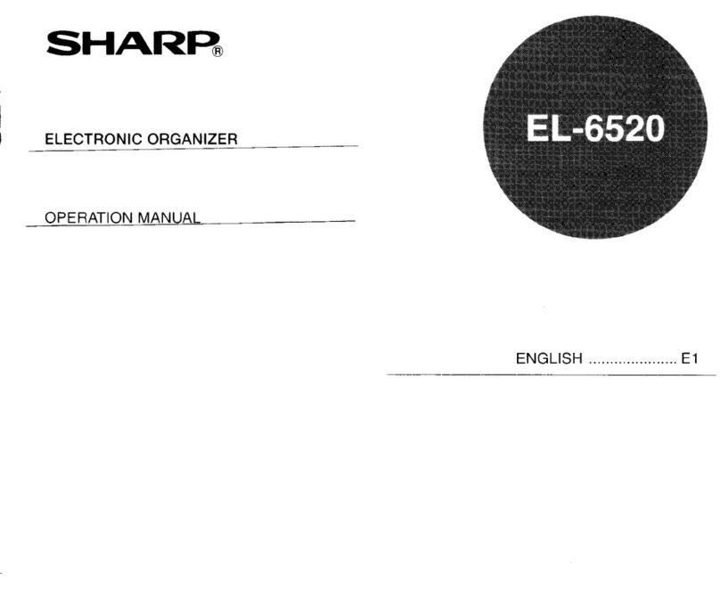 Sharp EL-6520 User manual Sharp EL-6520 User manual