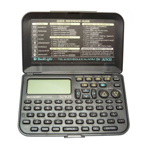 Sharp EL-6490 Operation manual