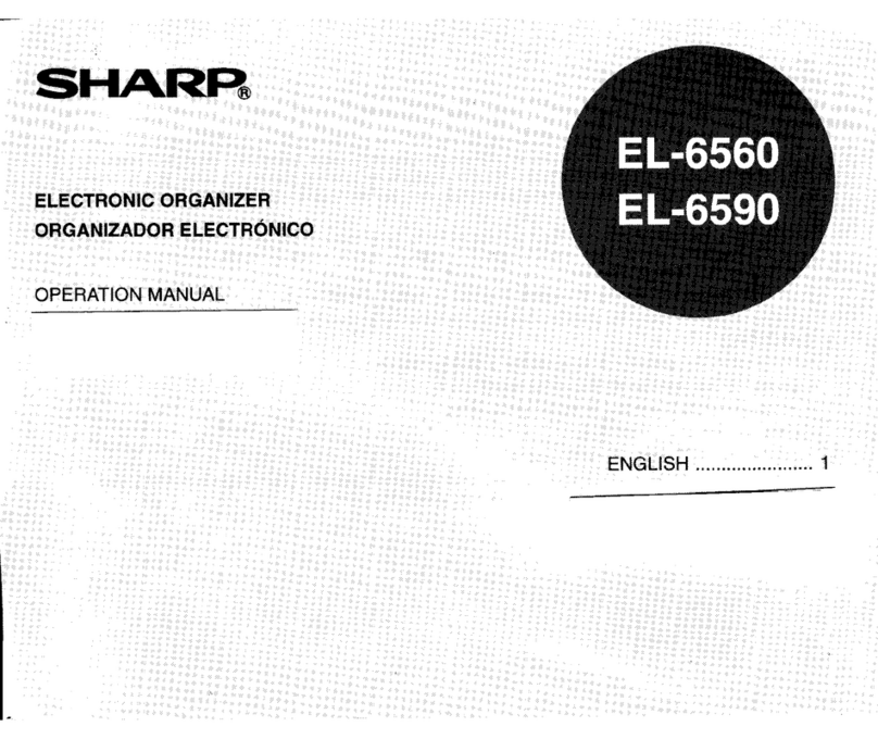 Sharp EL-6560 User manual