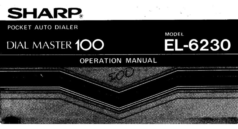 Sharp EL-6230 User manual