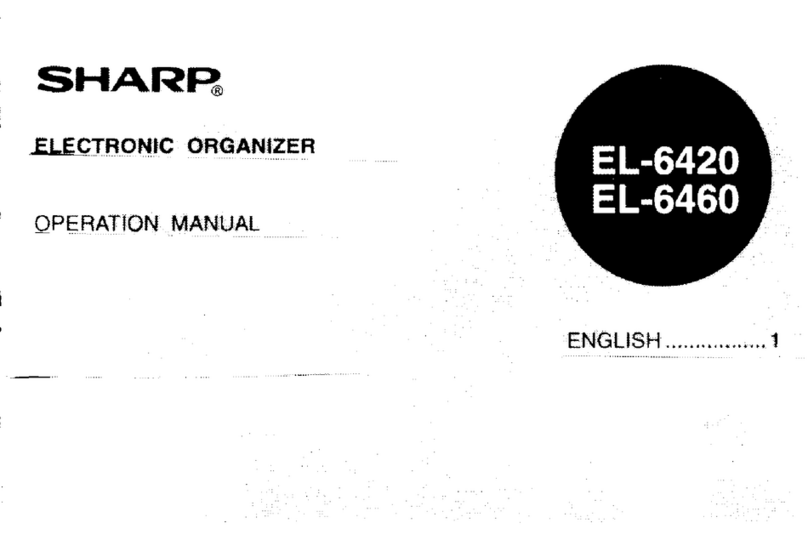 Sharp EL-6420 User manual