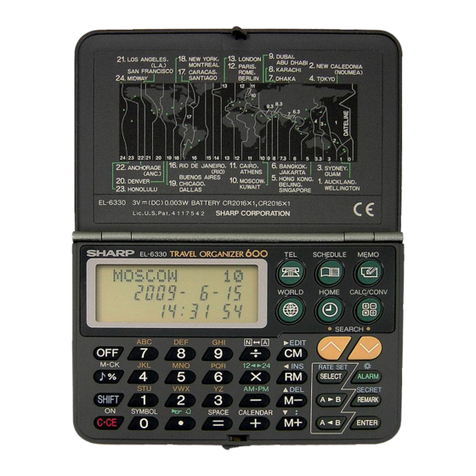 Sharp EL-6330 User manual