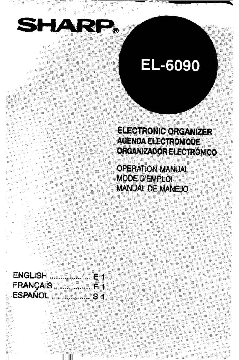 Sharp EL-6090 User manual