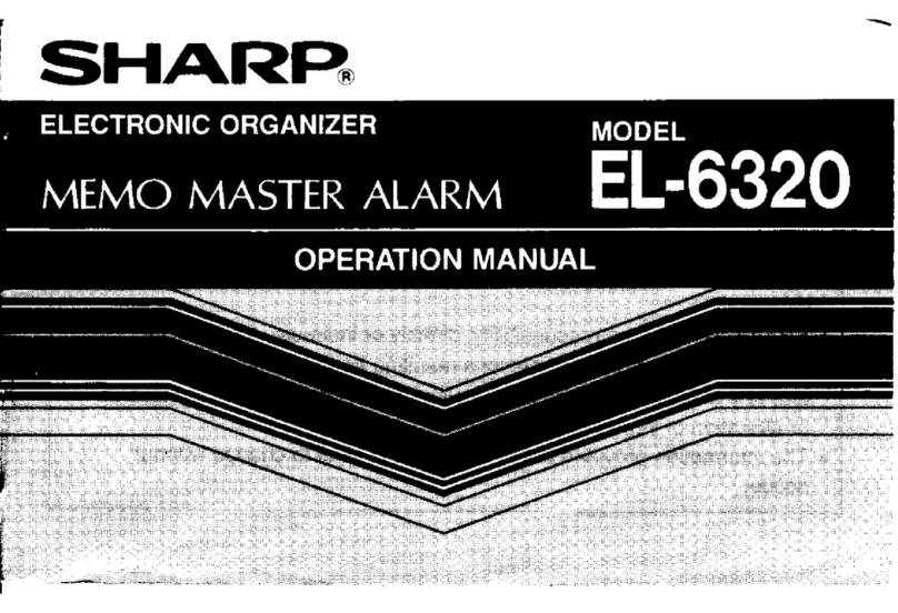 Sharp EL-6320 Operation manual