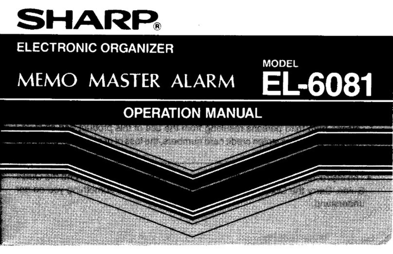Sharp EL-6081 User manual