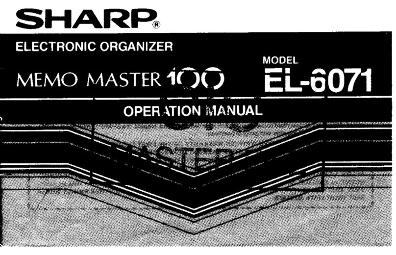 Sharp EL-6071 Operation manual
