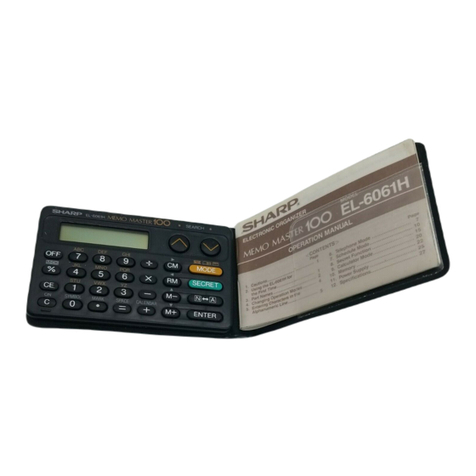 Sharp EL-6061H User manual Sharp EL-6061H User manual