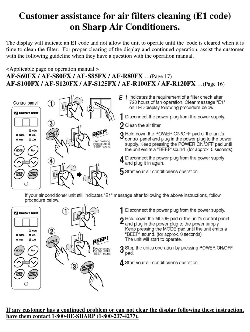 Sharp AF-R100FX User manual