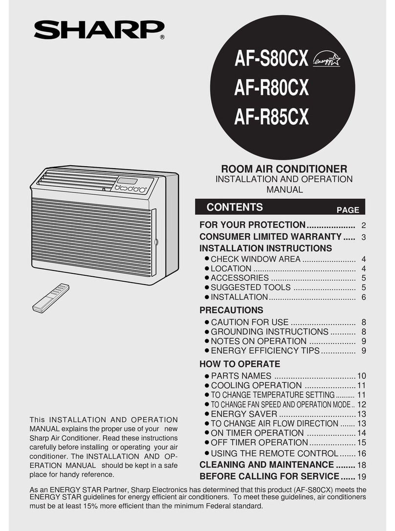 Sharp AF-R80CX User manual