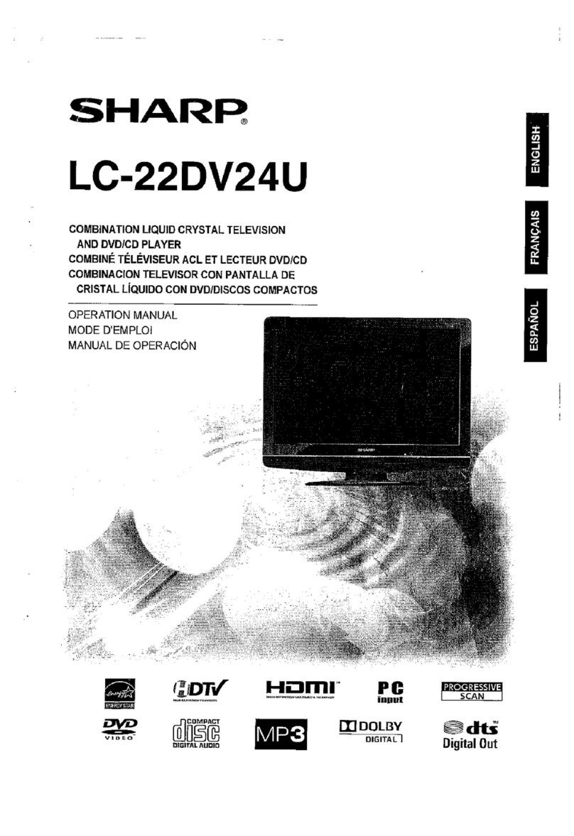 Sharp LC-22DV24U - 22" LCD TV Operation manual