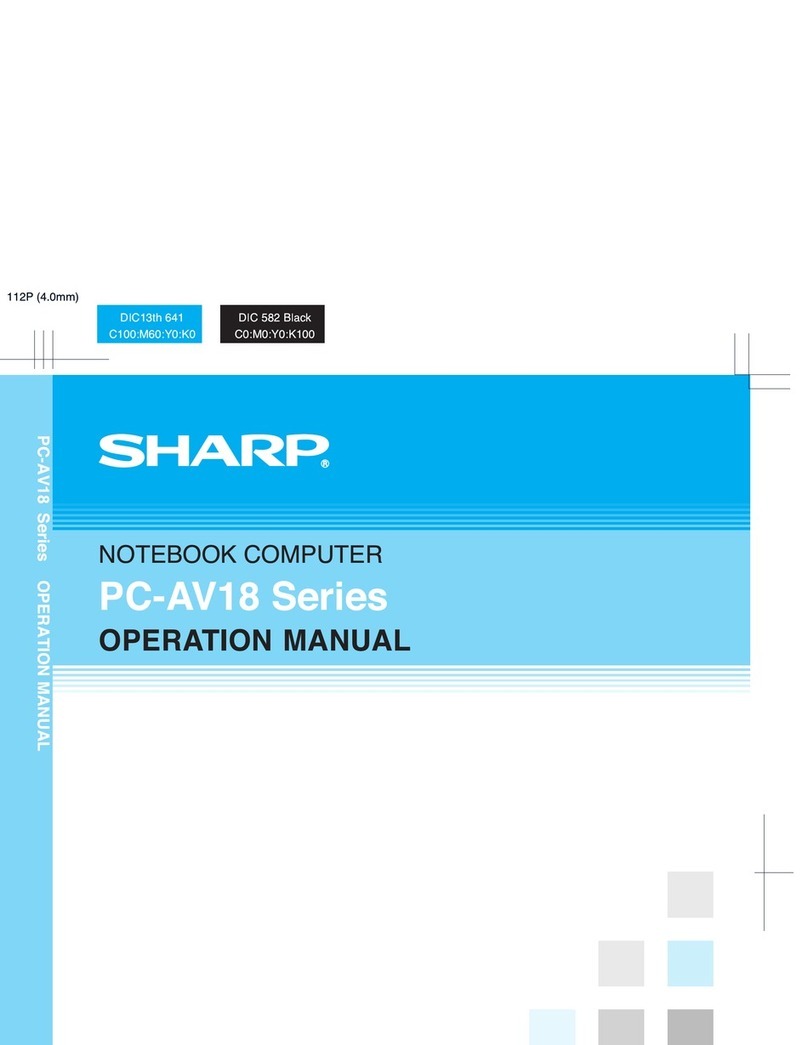 Sharp PC-AV18 Series User manual
