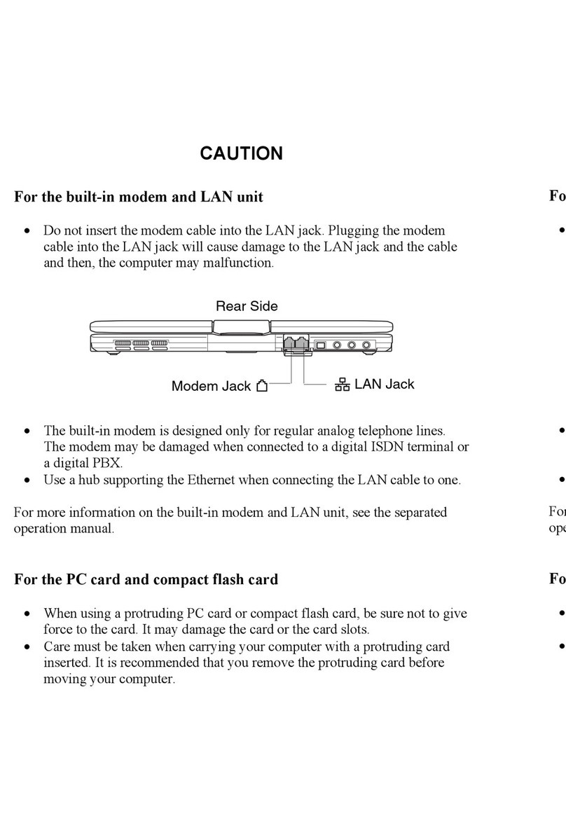 Sharp Actius PC-TN10W User manual