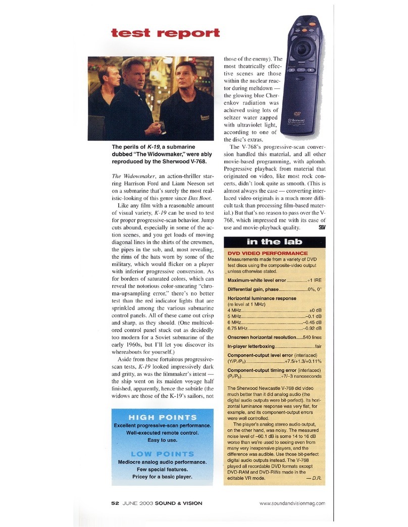 Sherwood Newcastle V-768 brochure
