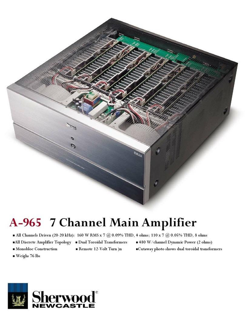 Sherwood Newcastle A-965 Owner's manual