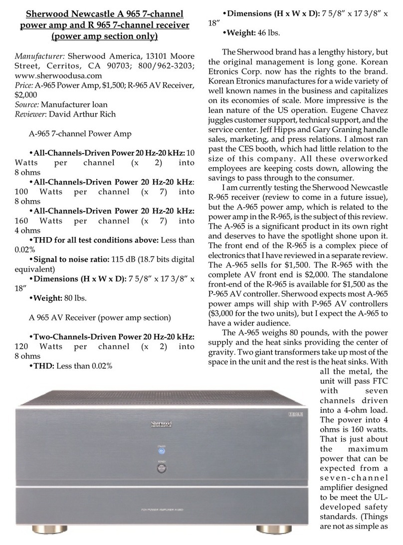 Sherwood Newcastle R-965 brochure