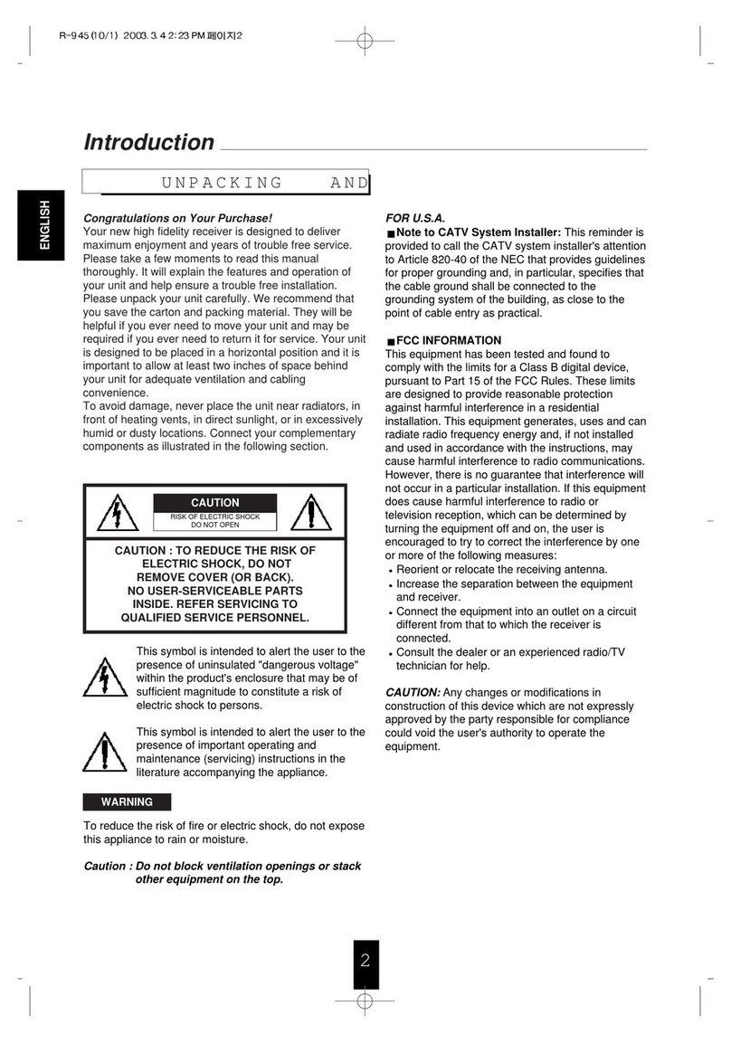 Sherwood NewCastle R-945 user guide