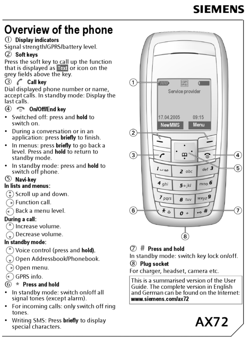 Siemens PEGASUS-DTC AX72 User manual Siemens PEGASUS-DTC AX72 User manual