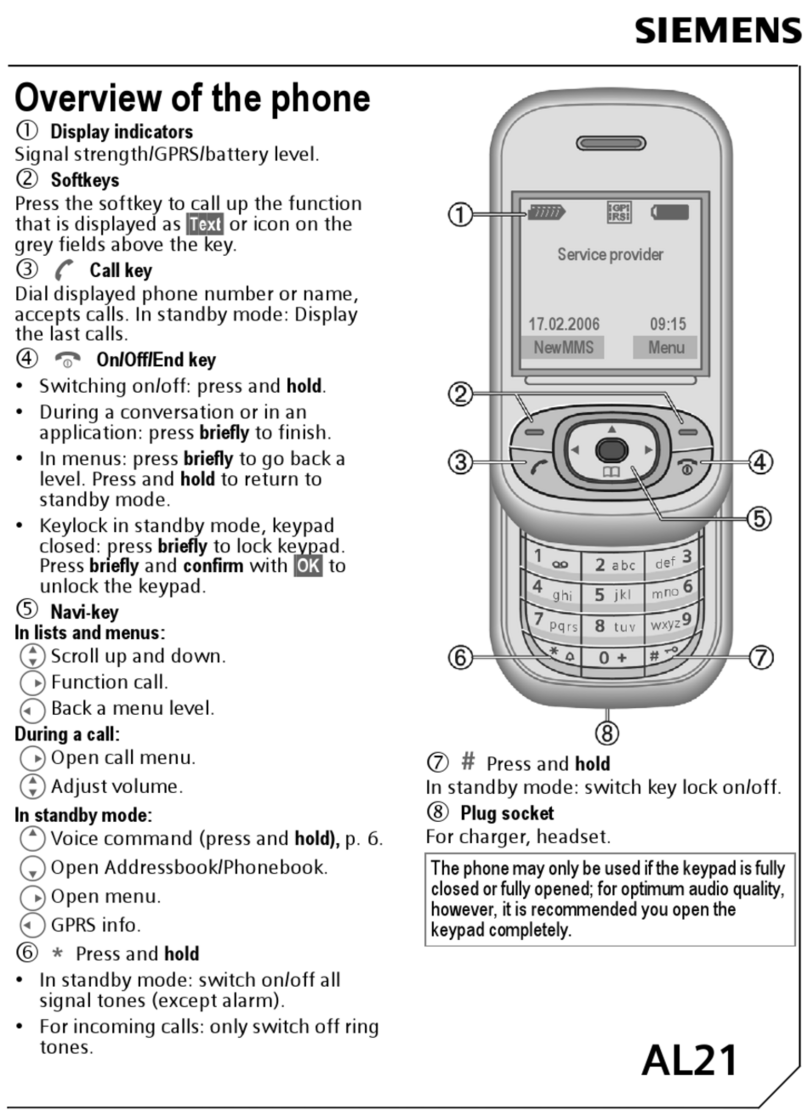 Siemens AL21 User manual
