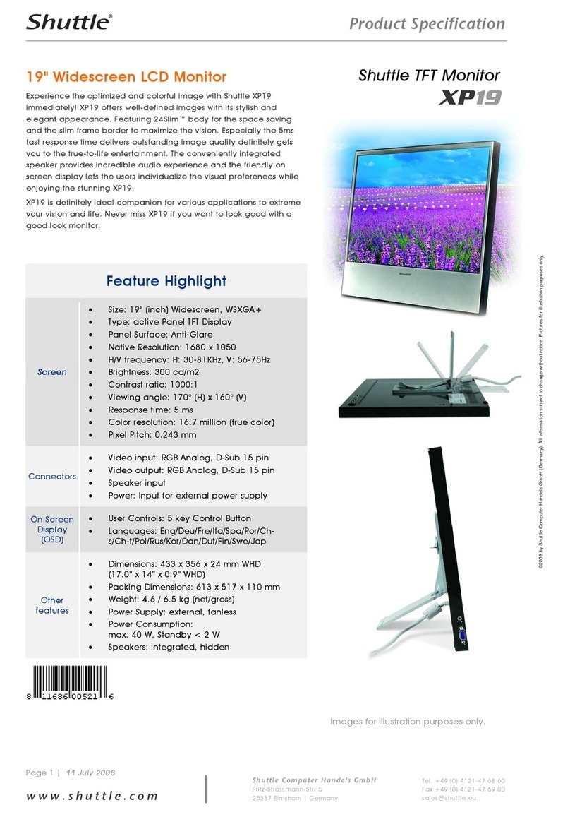 Shuttle XP19 User manual
