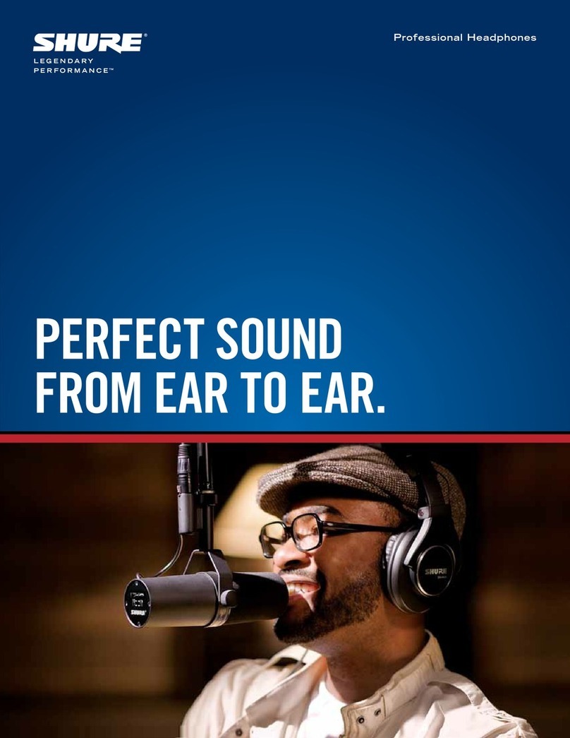 Shure SRH750DJ User manual