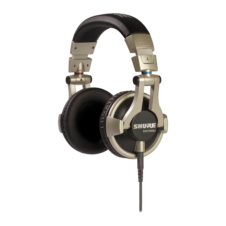 Shure SRH750DJ User manual