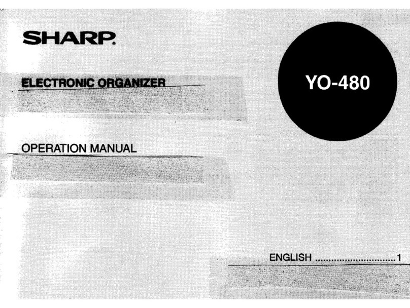 Sharp YO-480 User manual Sharp YO-480 User manual