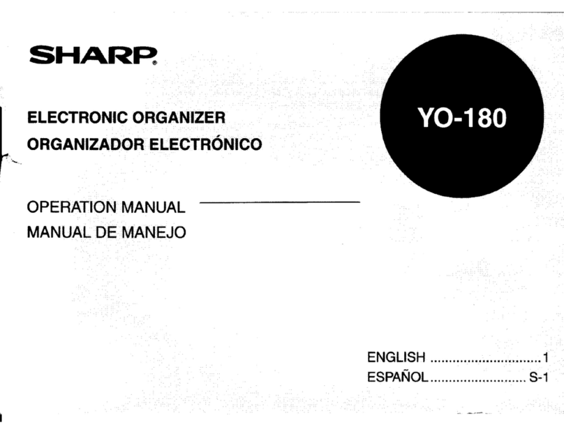 Sharp YO-180 User manual