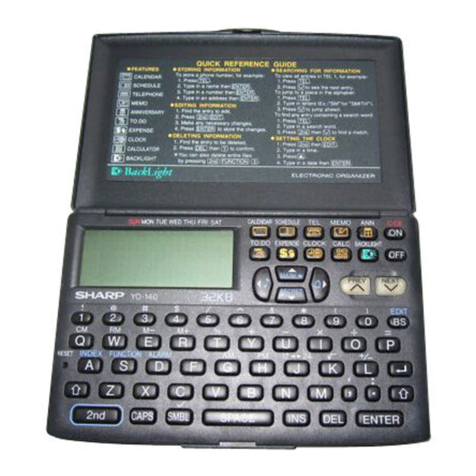 Sharp YO-140 User manual