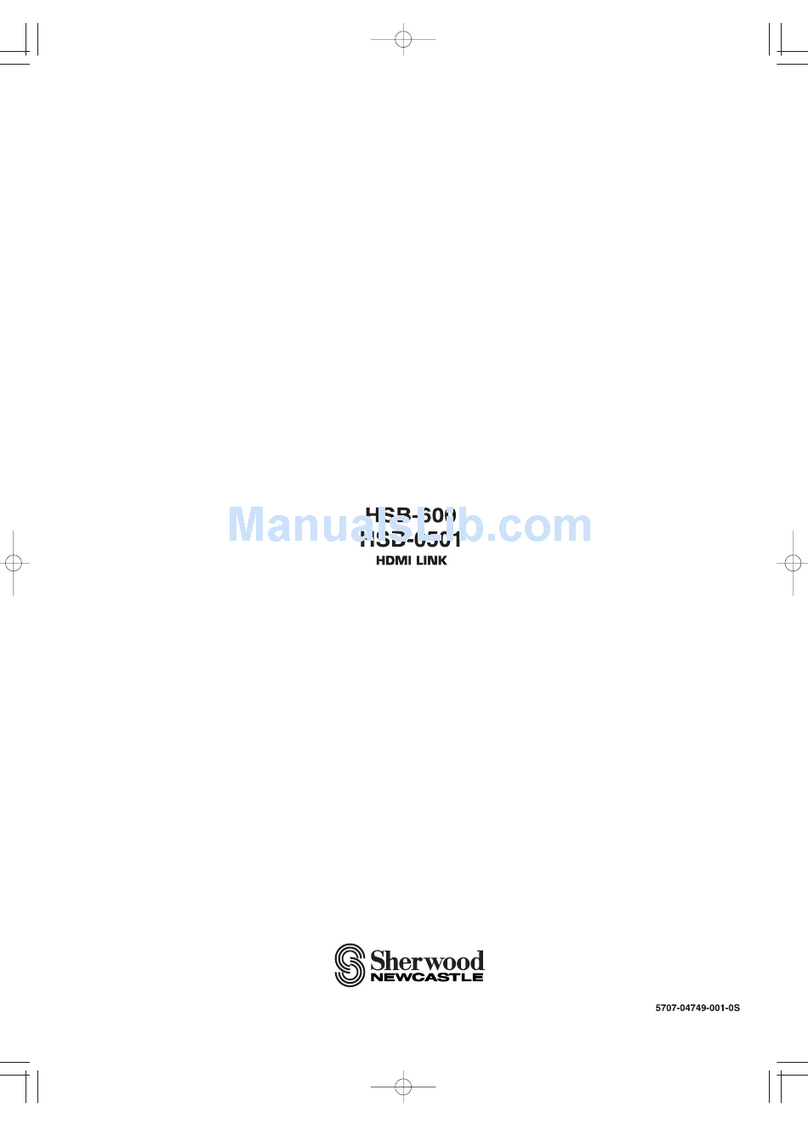 Sherwood Newcastle HSB-6501 operating instructions