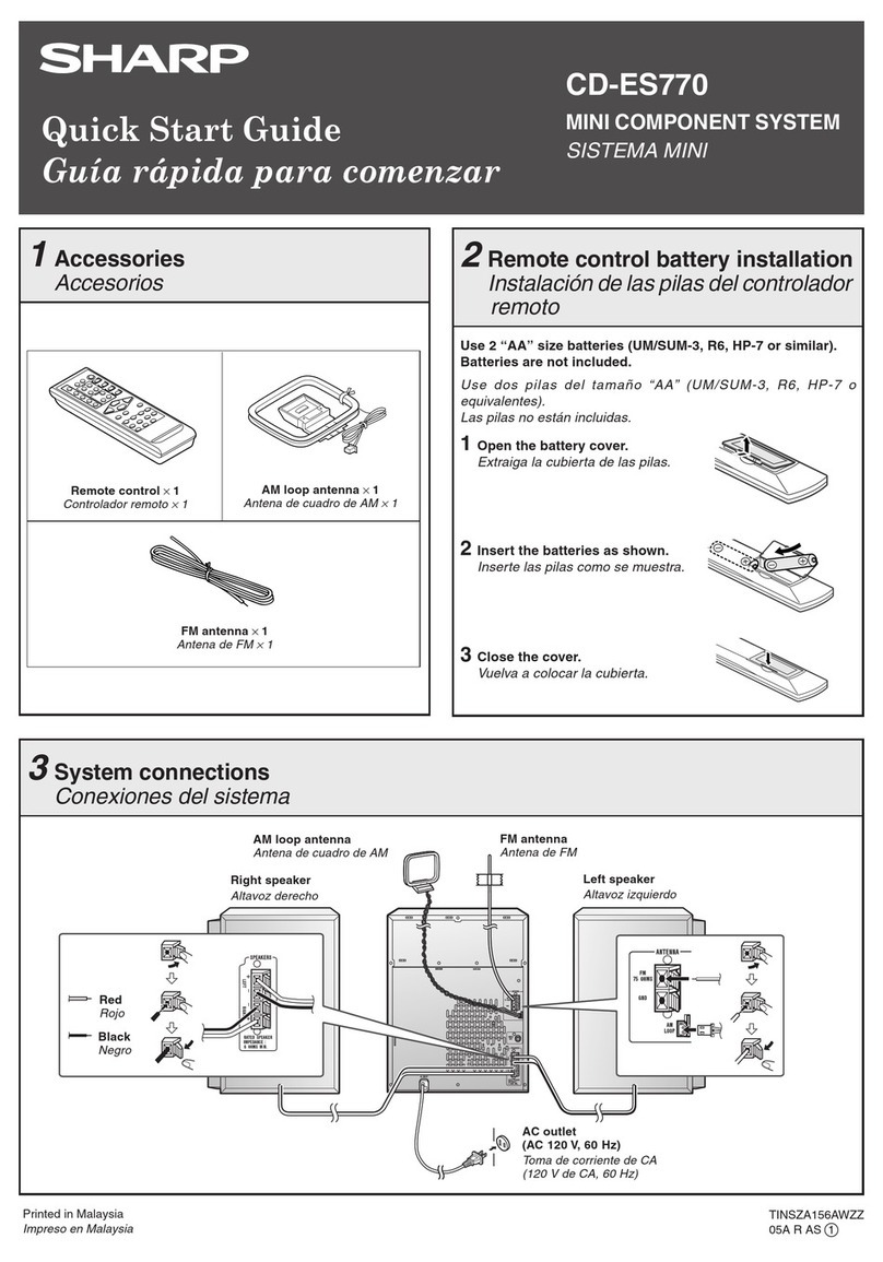 Sharp CD-ES770 User manual