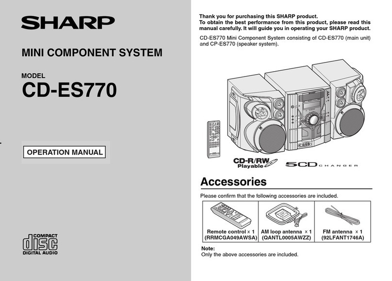 Sharp CD-ES770 User manual