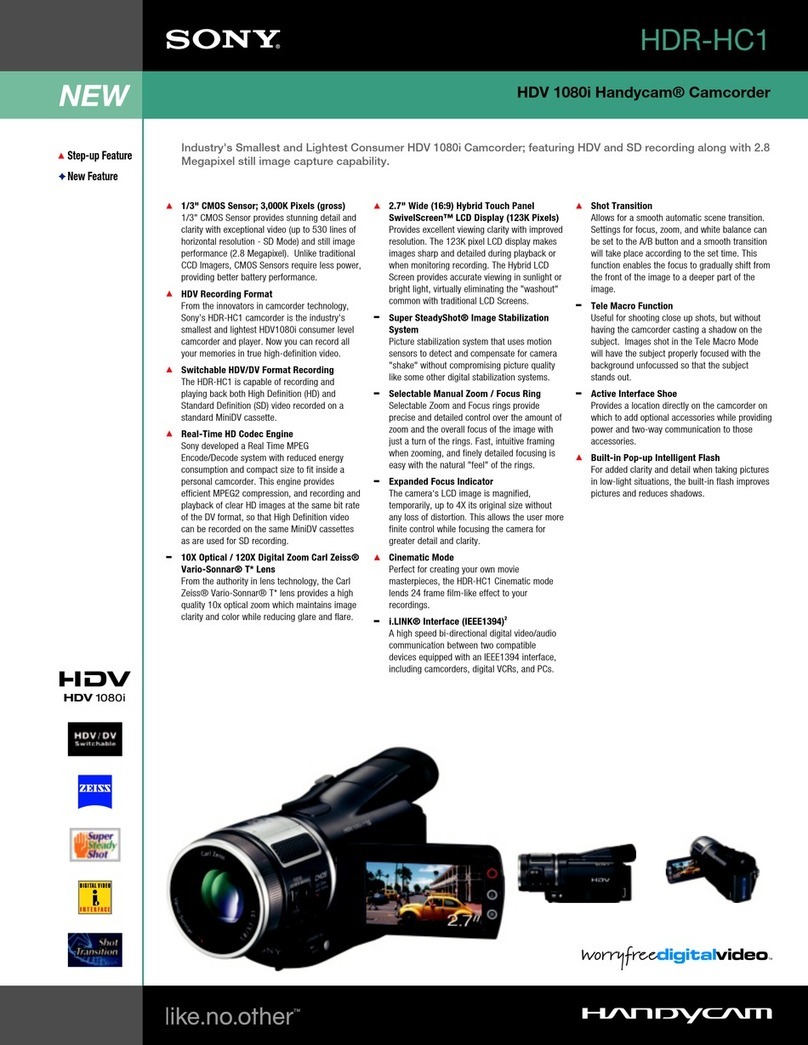 Sony HDR-HC1 User manual