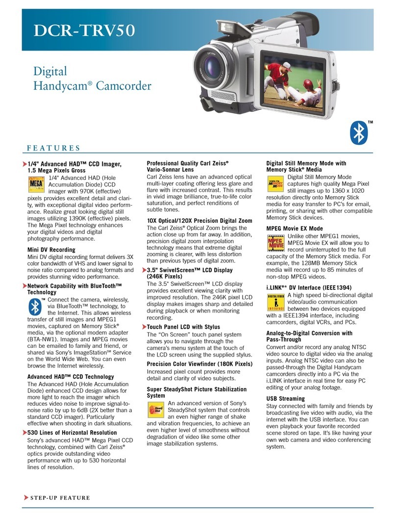 Sony DCR-TRV50 - Digital Handycam Camcorder brochure
