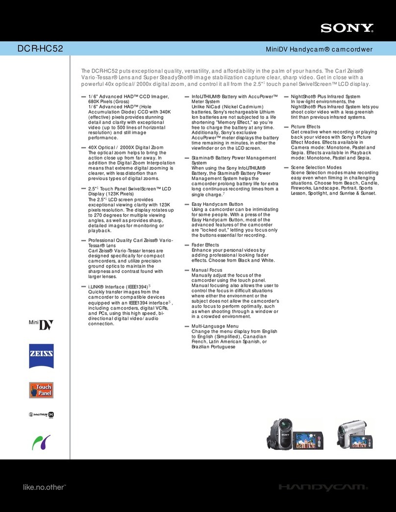 Sony DCR-HC52 User manual