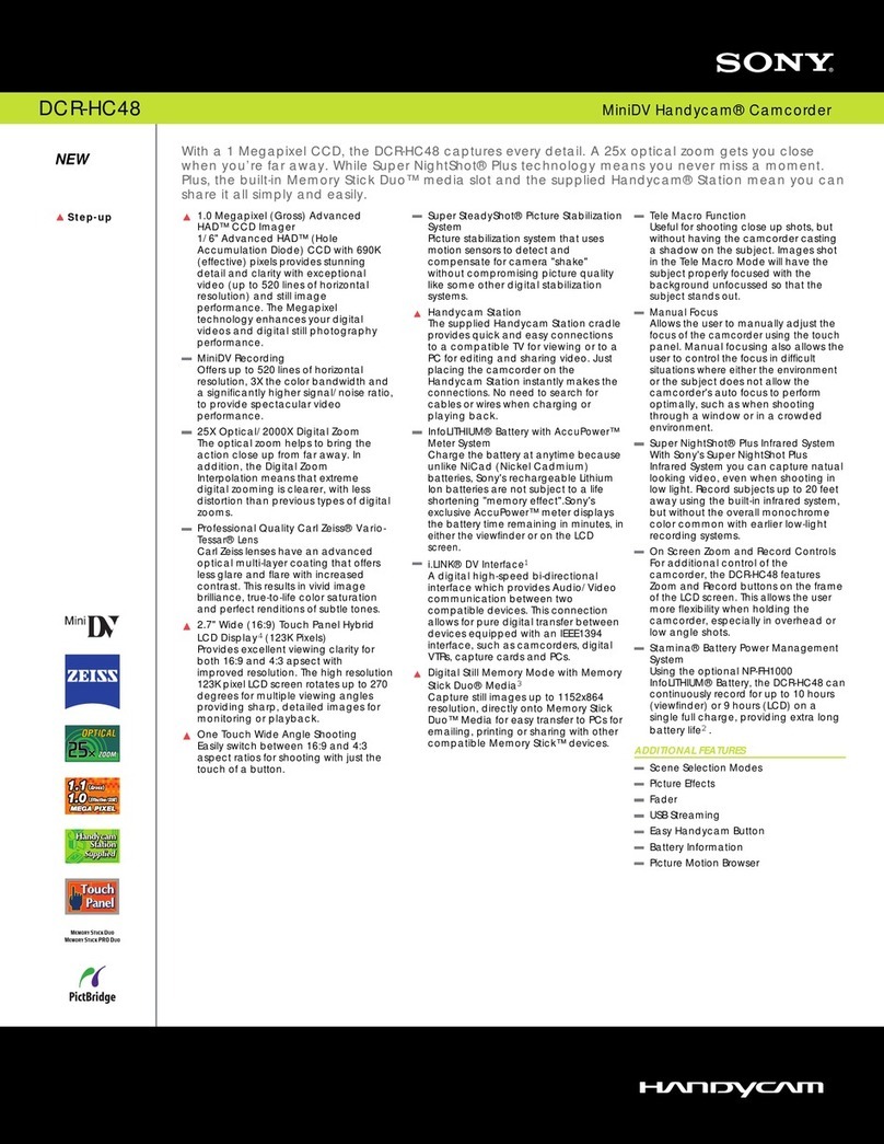 Sony Handycam DCR-HC48 User manual