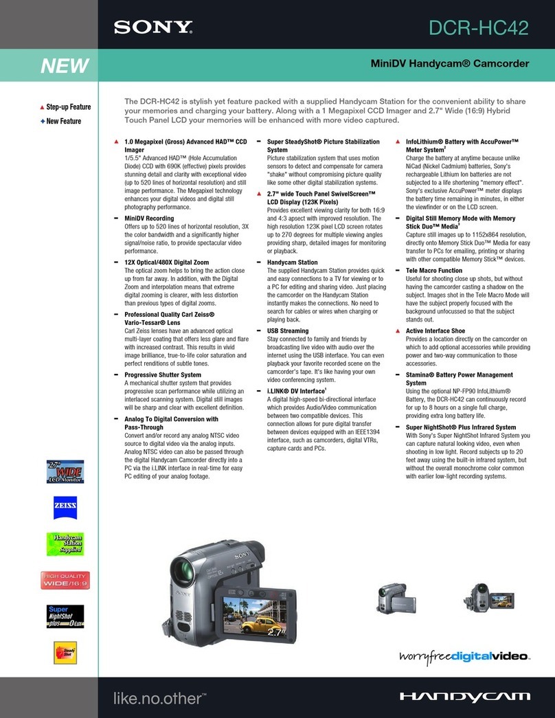 Sony DCR-HC42 brochure