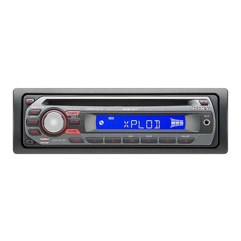Sony GT120 - CDX Radio / CD Player Installation/connections