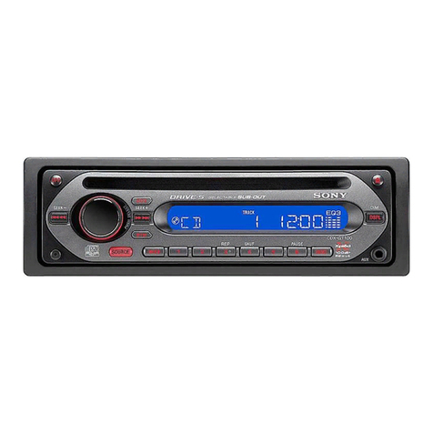 Sony CDX-GT100 - Fm/am Compact Disc Player Installation/connections