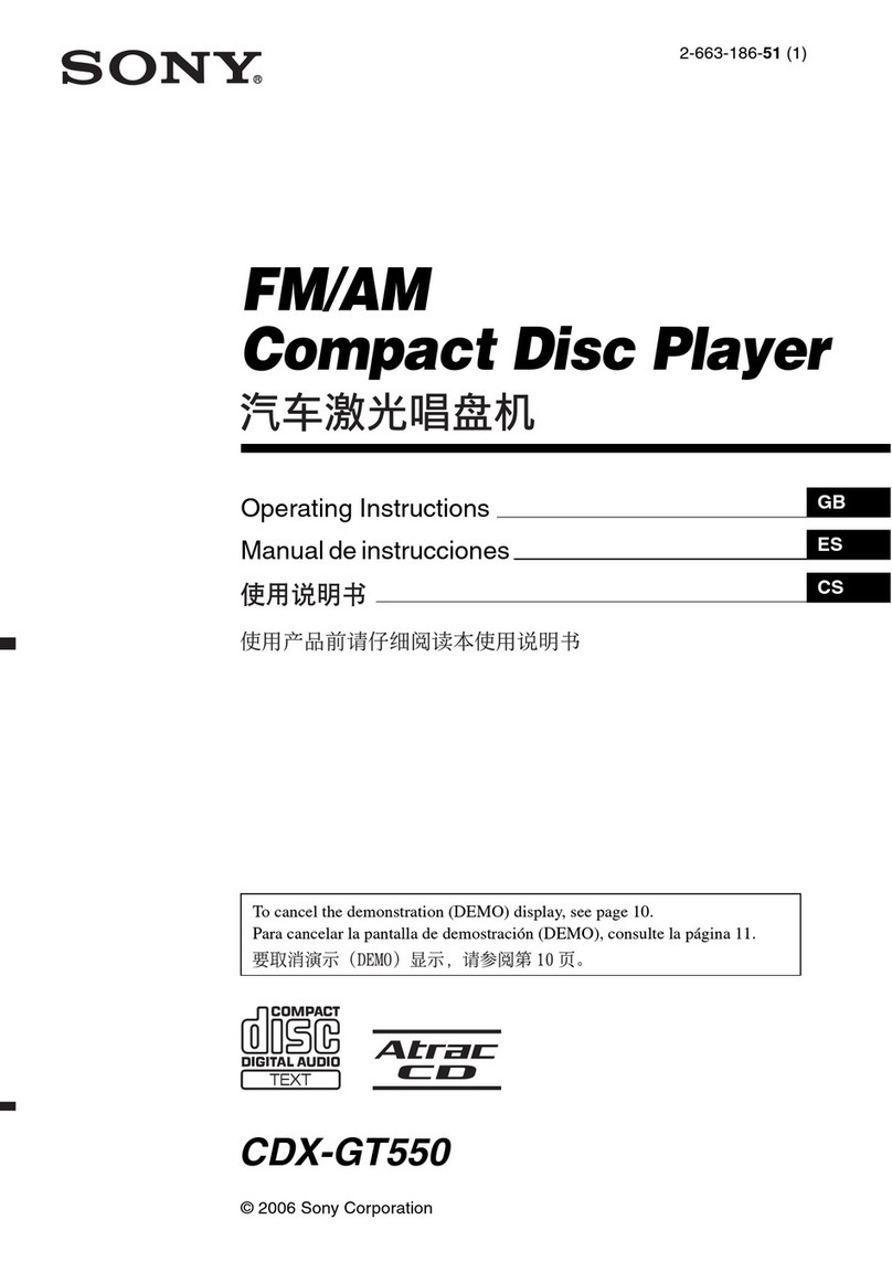 Sony CDX-GT550 User manual