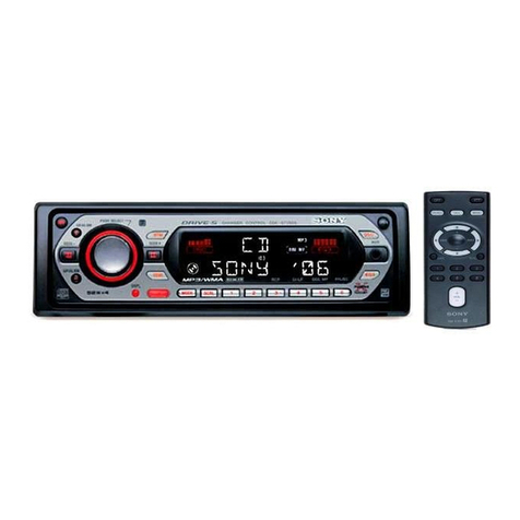 Sony CDX-GT350 operating instructions