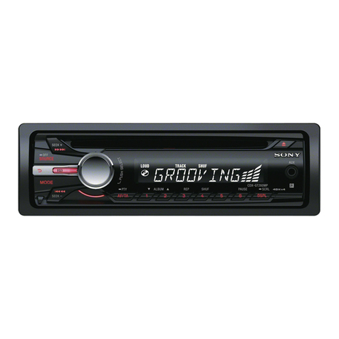 Sony CDX-GT260MP Installation/connections