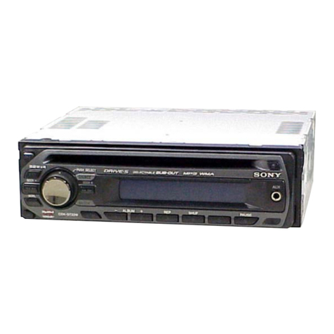 Sony CDX-GT22W - Fm/am Compact Disc Player Installation/connections