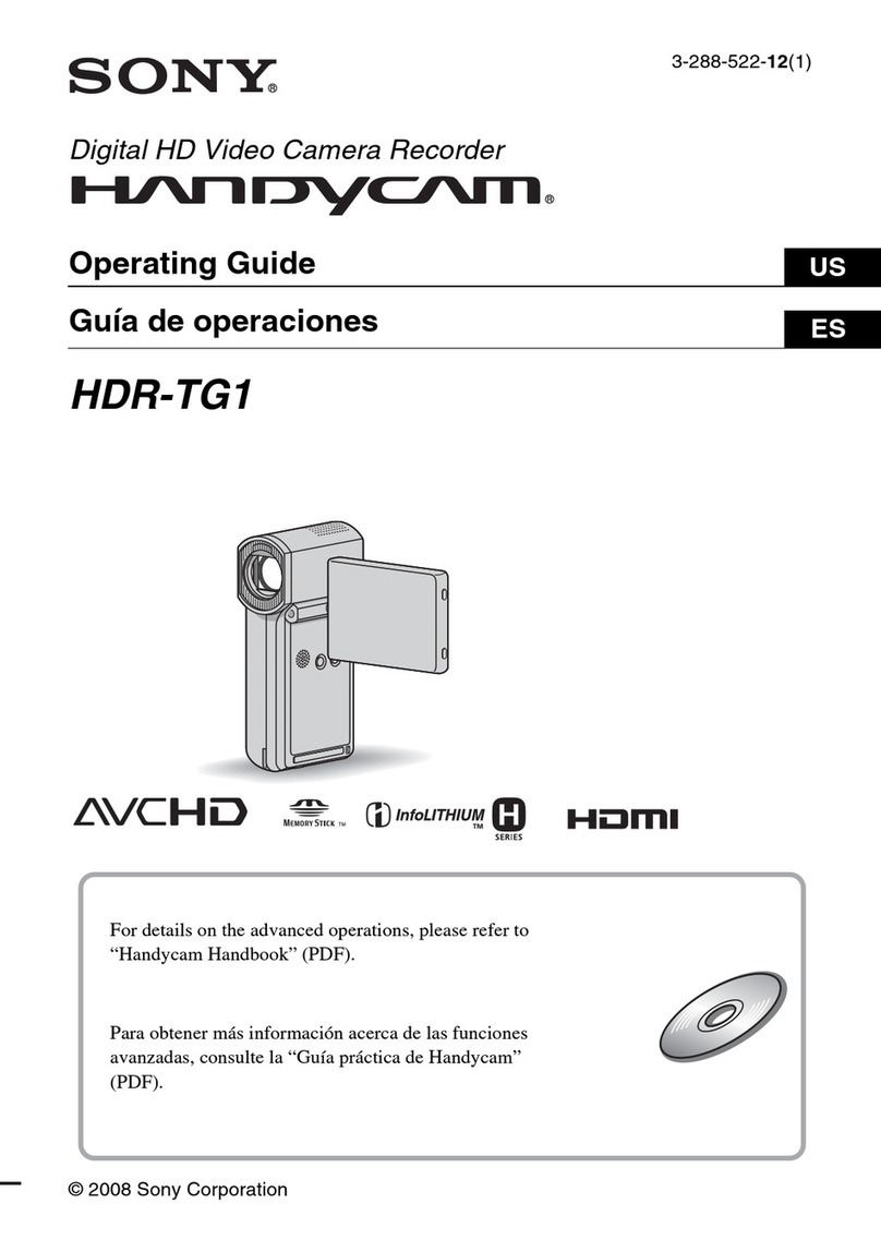 Sony Handycam HDR-TG1 User manual