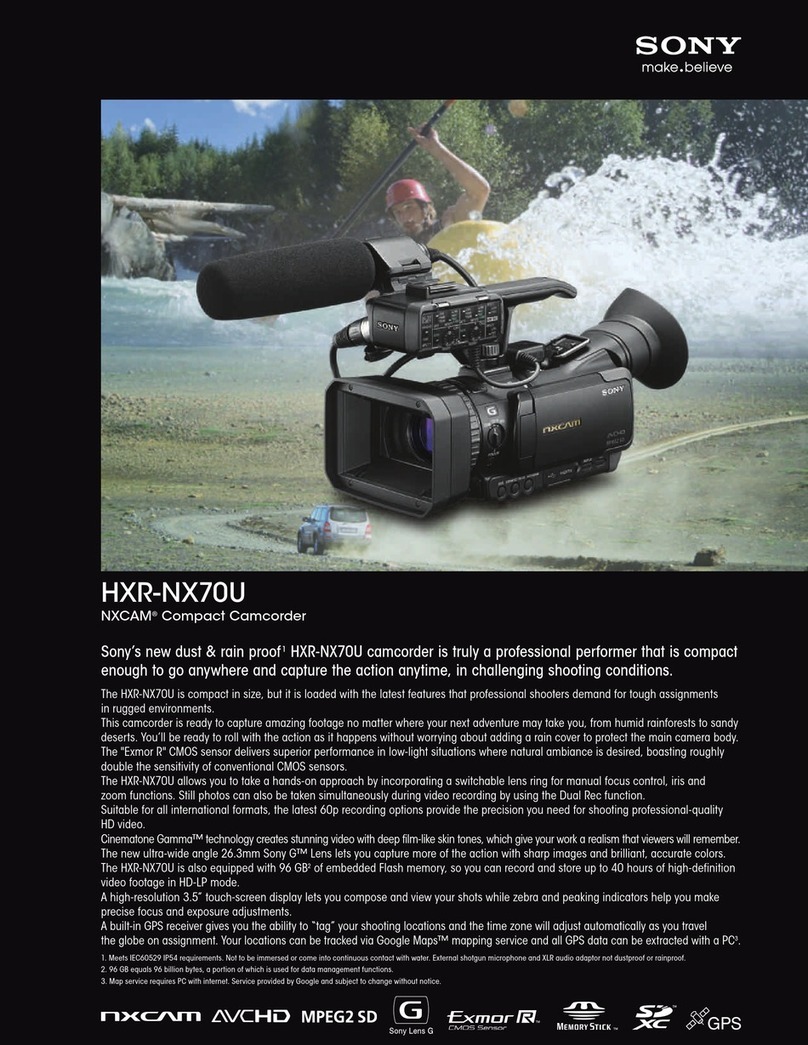 Sony HXR-NX70U User manual