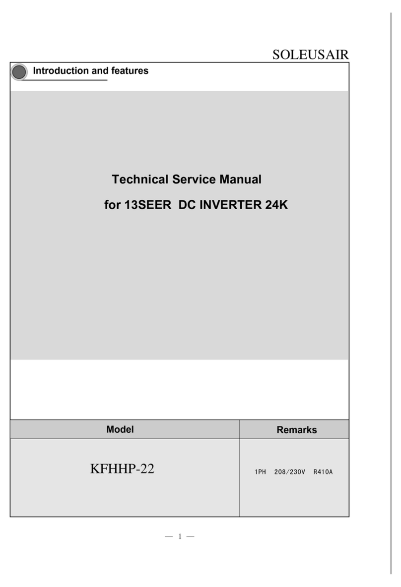 Soleus Air KFHHP-22 Operating manual