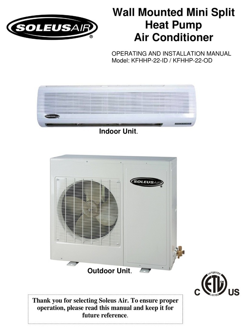 Soleus Air KFHHP-22 Specification sheet
