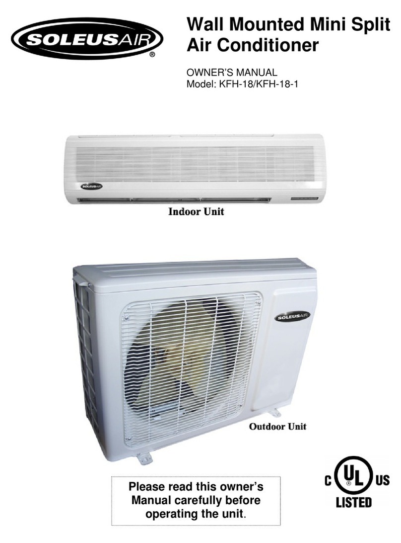 Soleus Air KFH-18 User manual