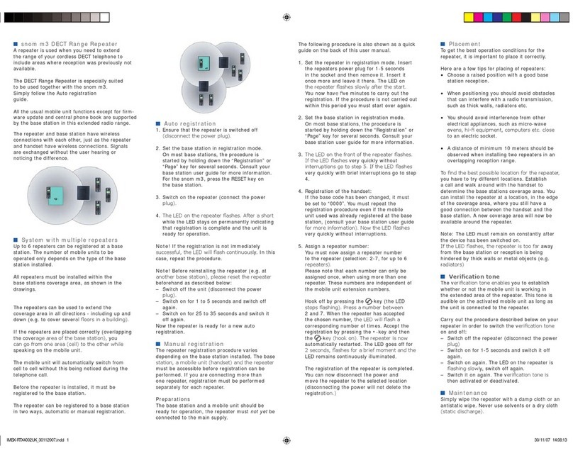 Snom M3 user manual
