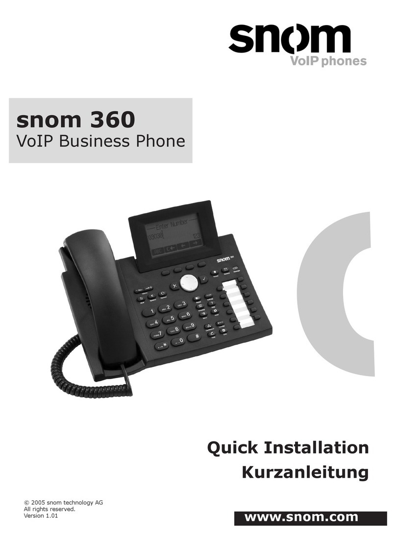 Snom 360 Original operating instructions