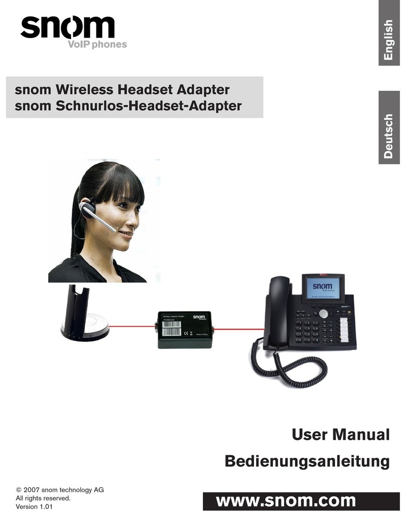Snom 320 user manual